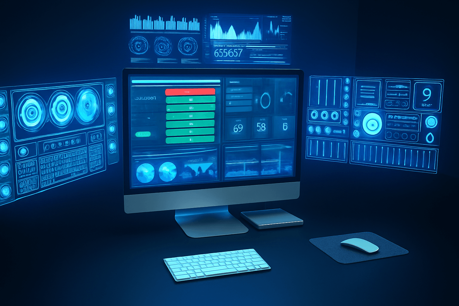 AI monitoring terminal with dashboards