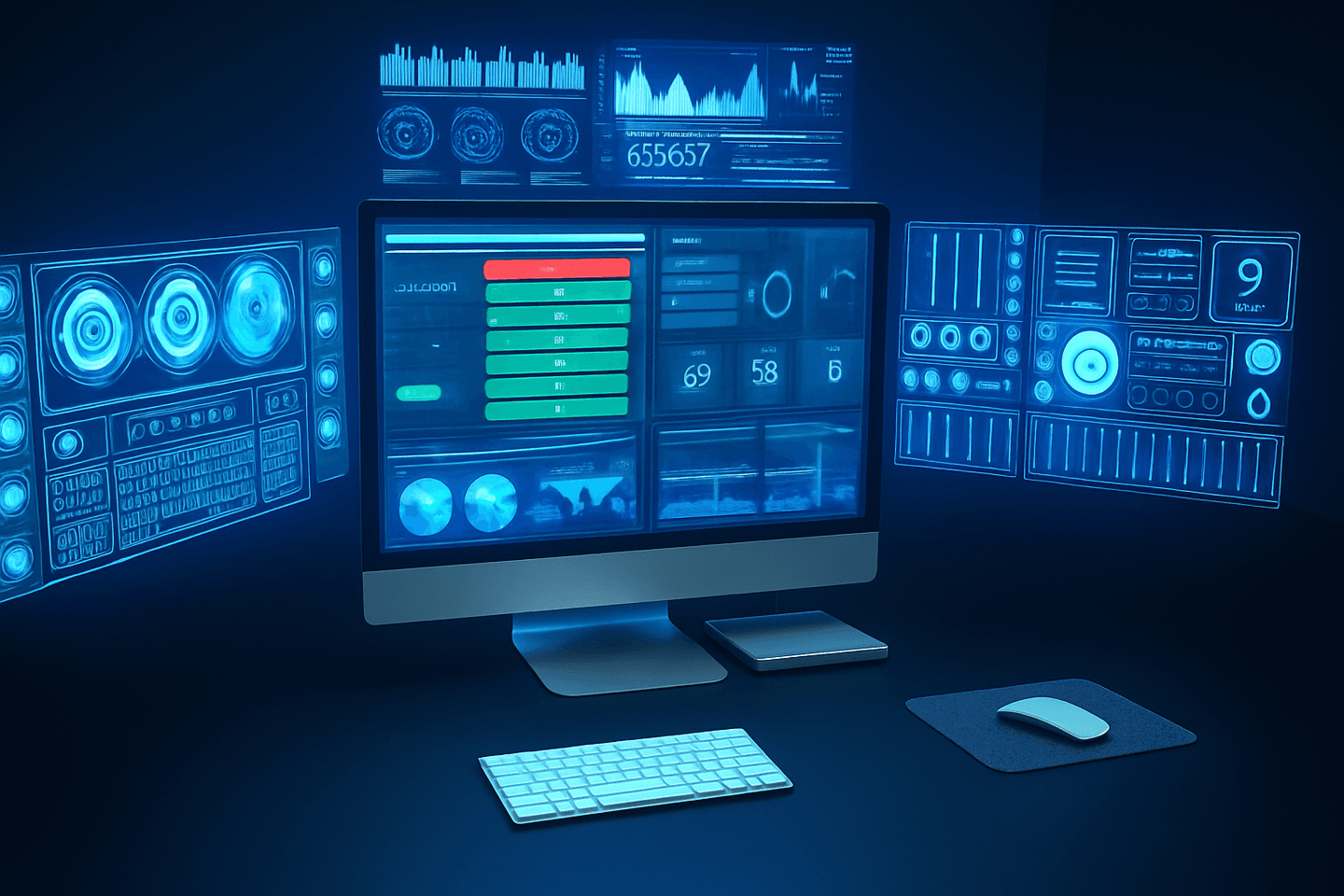 AI 运维终端多屏界面